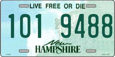 NH license plate 1019488