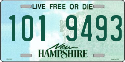 NH license plate 1019493