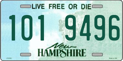 NH license plate 1019496