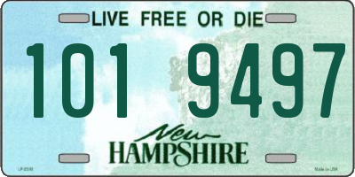 NH license plate 1019497