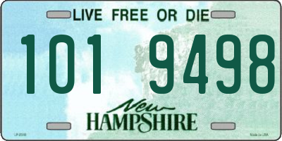 NH license plate 1019498
