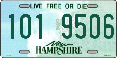 NH license plate 1019506