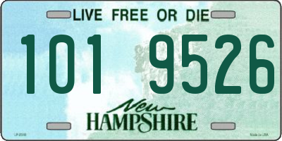 NH license plate 1019526