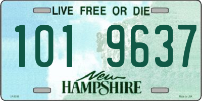 NH license plate 1019637