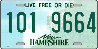 NH license plate 1019664