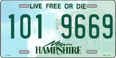 NH license plate 1019669