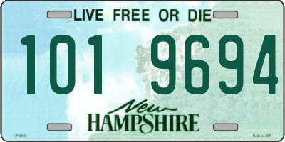 NH license plate 1019694