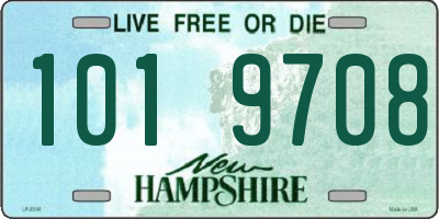 NH license plate 1019708