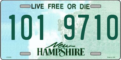NH license plate 1019710