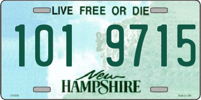 NH license plate 1019715