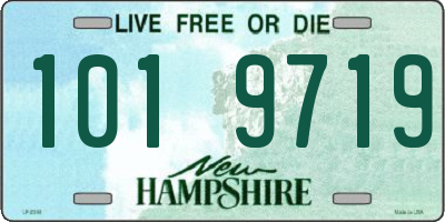 NH license plate 1019719