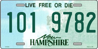 NH license plate 1019782