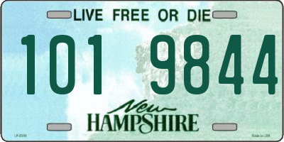 NH license plate 1019844