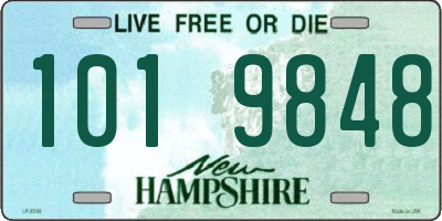NH license plate 1019848