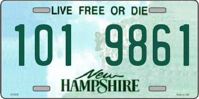 NH license plate 1019861