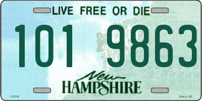 NH license plate 1019863