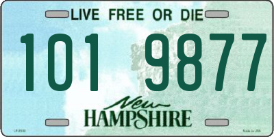 NH license plate 1019877