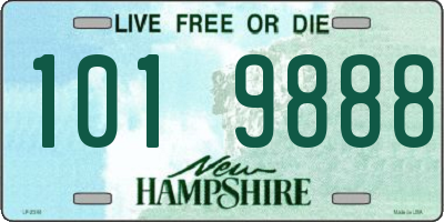 NH license plate 1019888