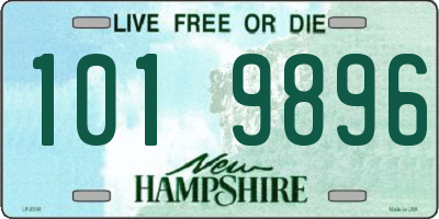 NH license plate 1019896