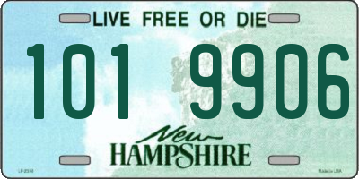 NH license plate 1019906