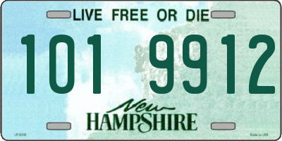 NH license plate 1019912