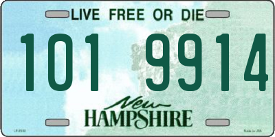 NH license plate 1019914
