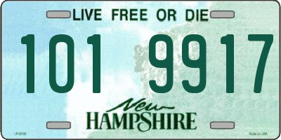 NH license plate 1019917