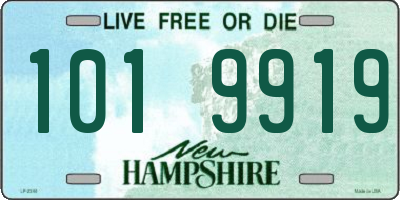 NH license plate 1019919