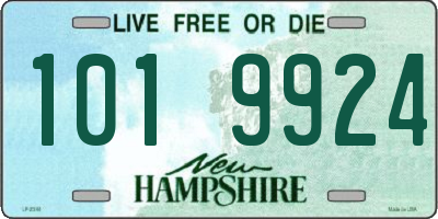 NH license plate 1019924