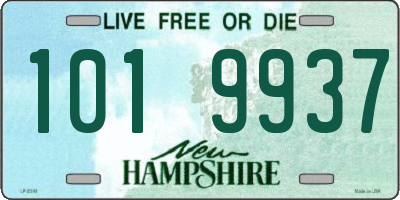 NH license plate 1019937