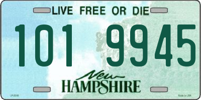 NH license plate 1019945