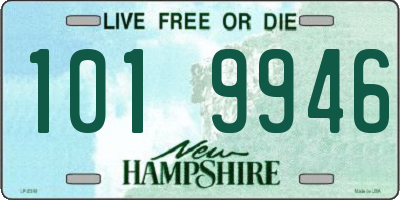 NH license plate 1019946