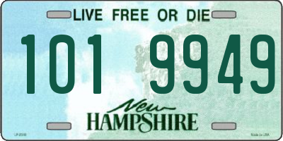 NH license plate 1019949