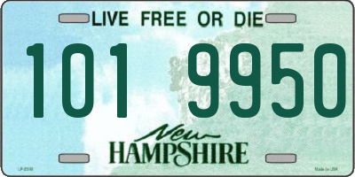 NH license plate 1019950