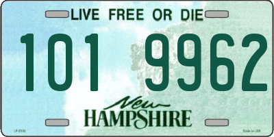 NH license plate 1019962