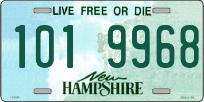 NH license plate 1019968