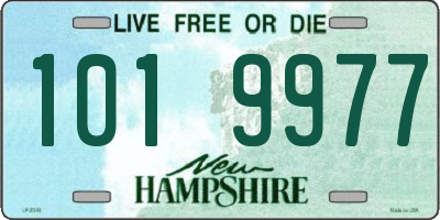 NH license plate 1019977