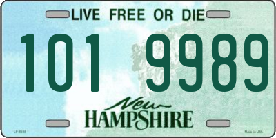 NH license plate 1019989