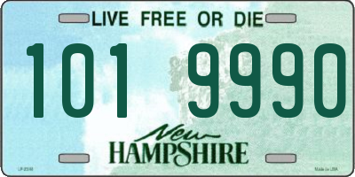 NH license plate 1019990