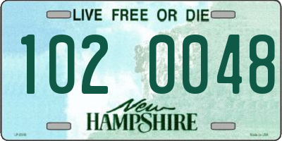 NH license plate 1020048