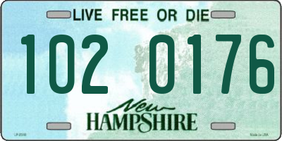 NH license plate 1020176