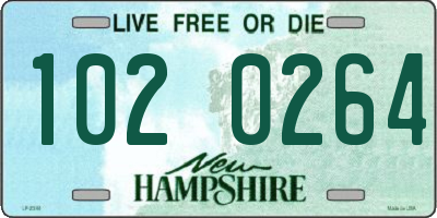 NH license plate 1020264