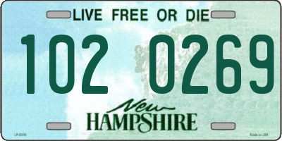 NH license plate 1020269
