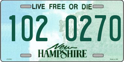NH license plate 1020270