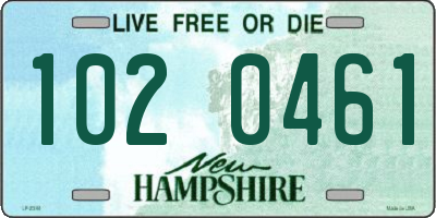 NH license plate 1020461