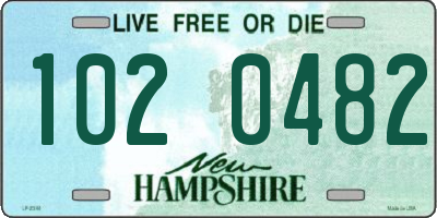 NH license plate 1020482