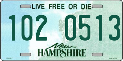 NH license plate 1020513