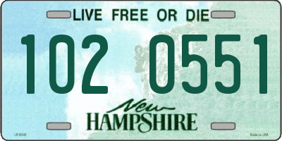 NH license plate 1020551