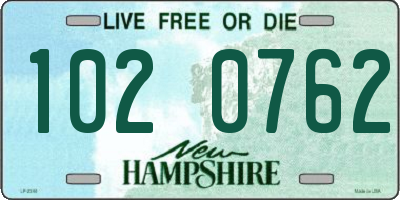 NH license plate 1020762