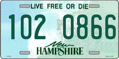 NH license plate 1020866